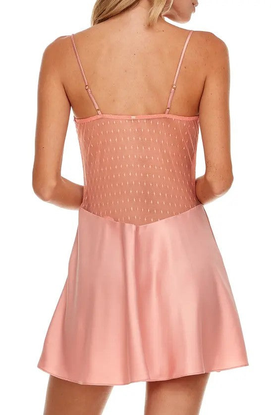 Flora Nikrooz Showstopper Charmeuse Chemise MSRP $112