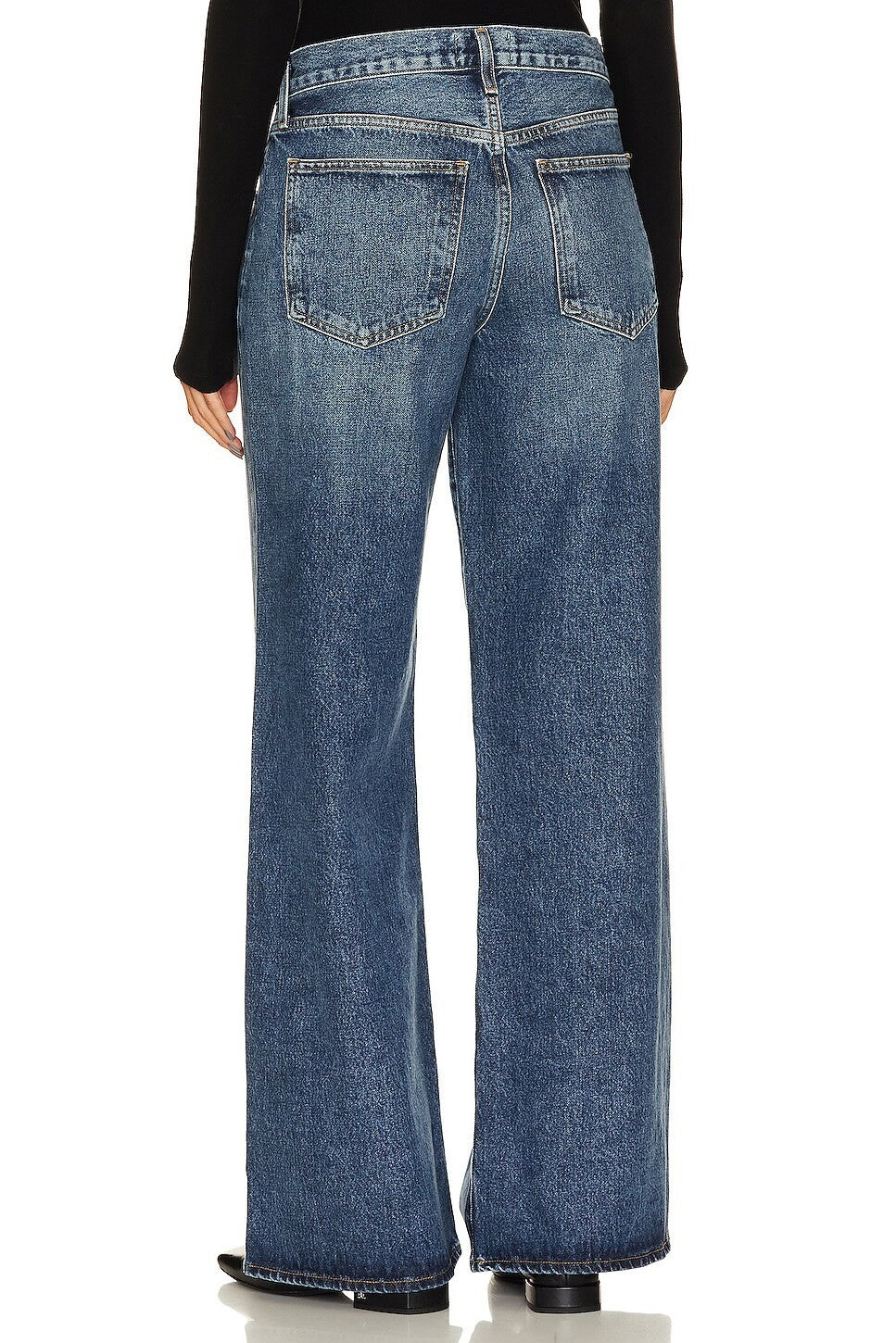 AGOLDE Clara Low Rise Baggy Flare Jeans MSRP $258