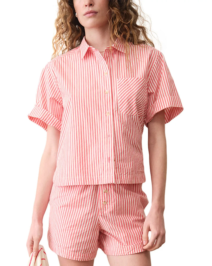 Marine Layer Jordie Poplin Shirt MSRP $118