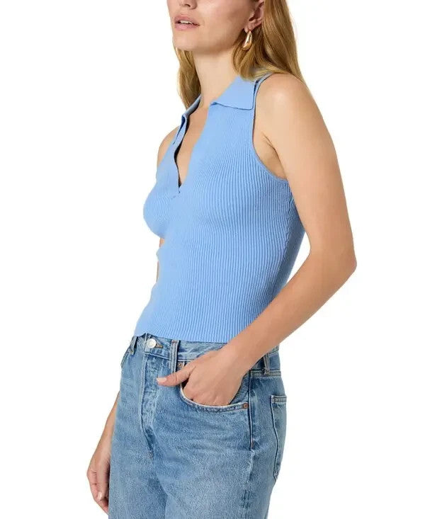 FRENCH CONNECTION Cosysoft V Neck Knit Tank Top MSRP $88