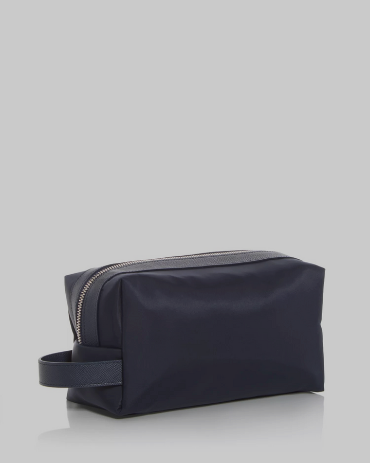 The Men's Store at Bloomingdale's Nylon & Leather Toiletry Bag MSRP $130