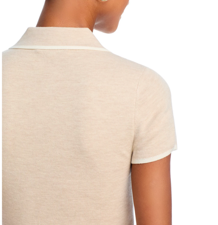 Alice and Olivia Meda Polo Sweater MSRP $330