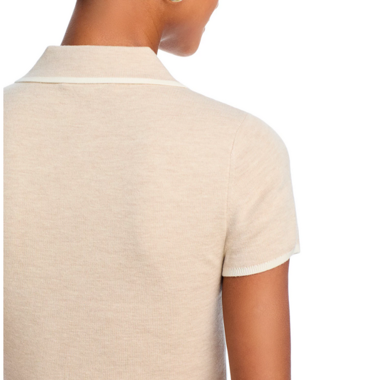 Alice and Olivia Meda Polo Sweater MSRP $330