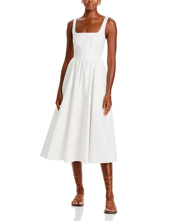 WAYF Desi Bustier Midi Dress MSRP $128