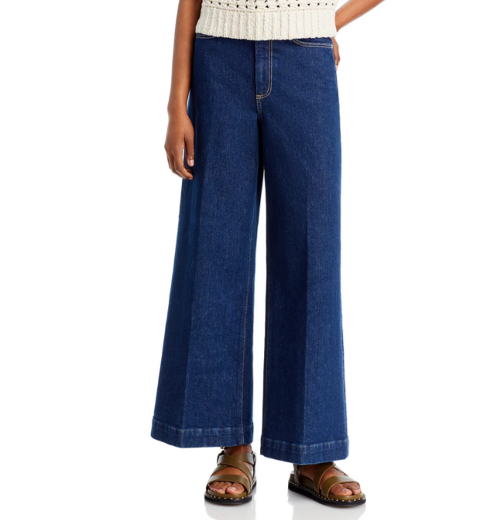 PAIGE Harper Wide Leg Ankle Jeans MSRP $249