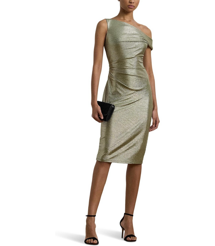 Lauren Ralph Lauren Nashea-Short Sleeve-Cocktail Dress Women's Dress MSRP $195