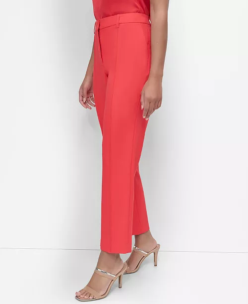 DKNY Women's Flared-Leg Mid-Rise Pants MSRP $99