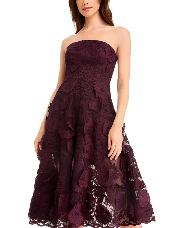 Dress the Population Kailyn Strapless Lace Dress MSRP $498