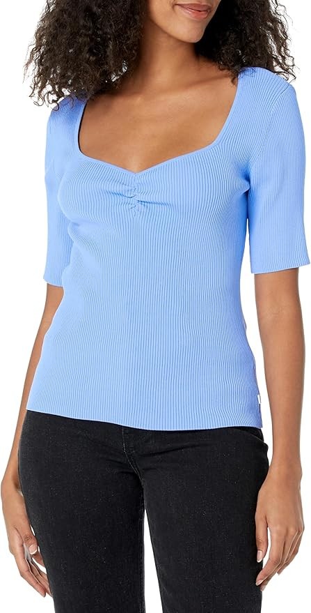 KARL LAGERFELD PARIS Sweetheart Neck Sweater MSRP $79