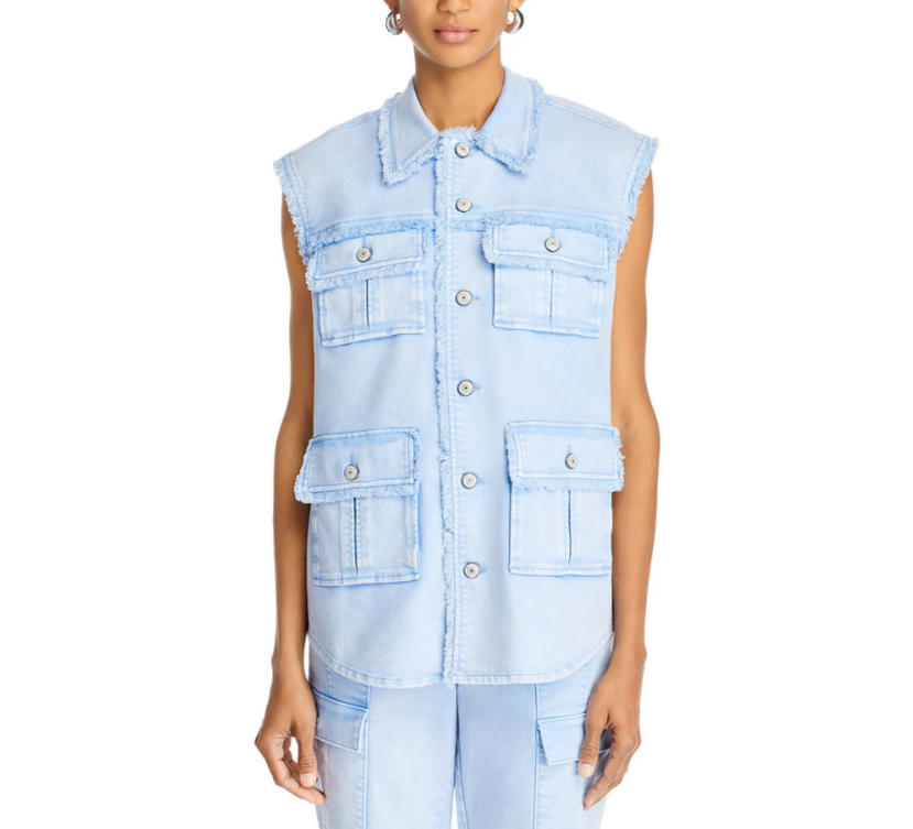 Cinq à Sept Vera Denim Vest MSRP $495