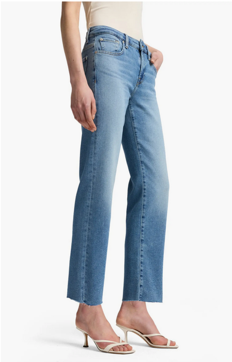 7 For All Mankind Calie Straight Leg Ankle Jeans MSRP $228