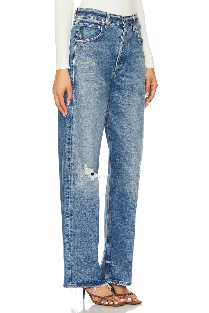 Citizens of Humanity Ayla Baggy Distressed Jeans MSRP $258