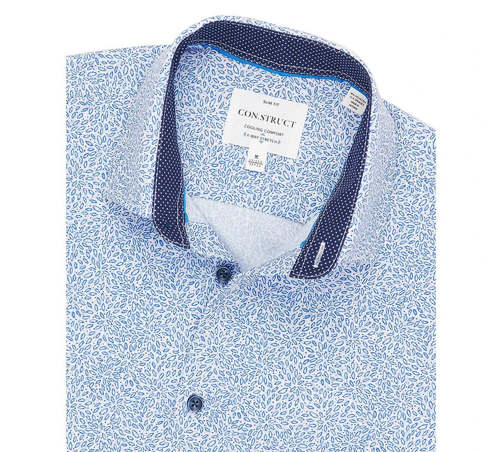 ConStruct  Recycled Slim Fit Floral 4-Way Stretch Performance Dress Shirt $69
