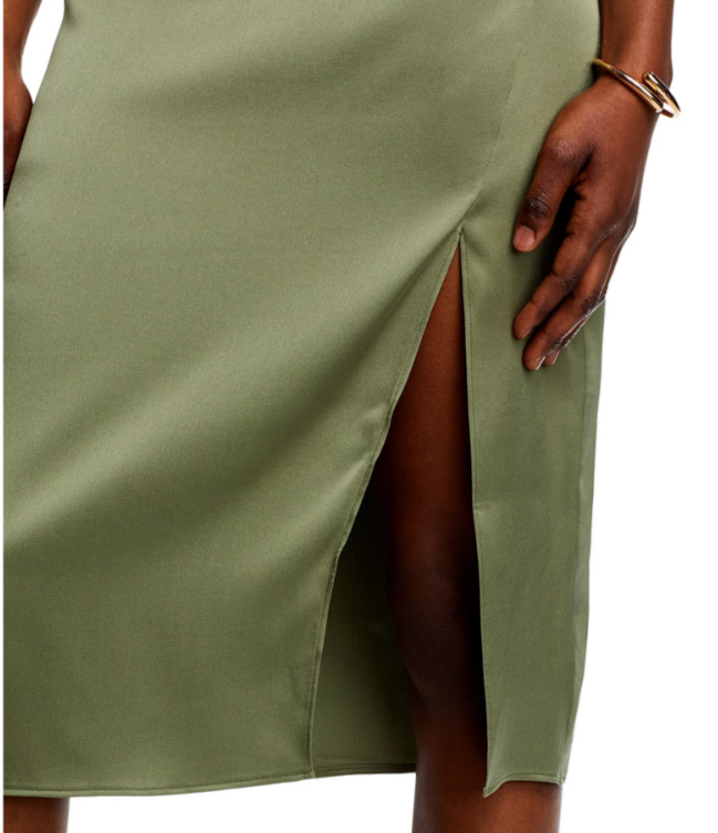 Anine Bing Jolin Silk Midi Skirt MSRP $300
