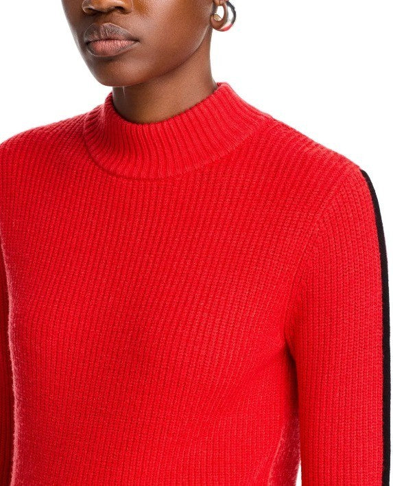 T Tahari Mock Neck Ribbed Sweater MSRP $78