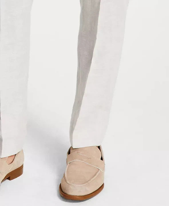 Bar III Slim-Fit Linen Suit Pants MSRP $135