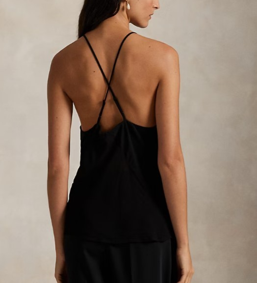 Polo Ralph Lauren Sheer-Paneled Camisole MSRP $248