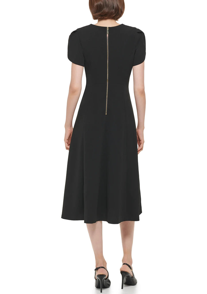 Calvin Klein Women's V-neck Tulip-sleeve Dress MSRP $99.98