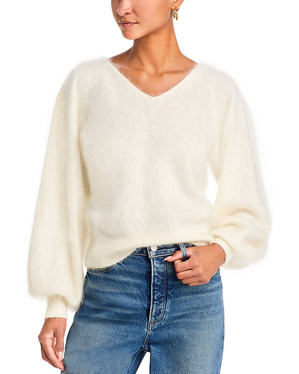 PAIGE Opaline Cashmere V Neck Sweater MSRP $359