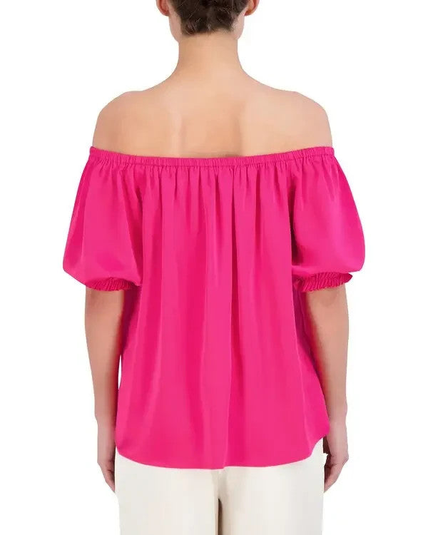 Bcbgmaxazria off-the-shoulder top MSRP $188