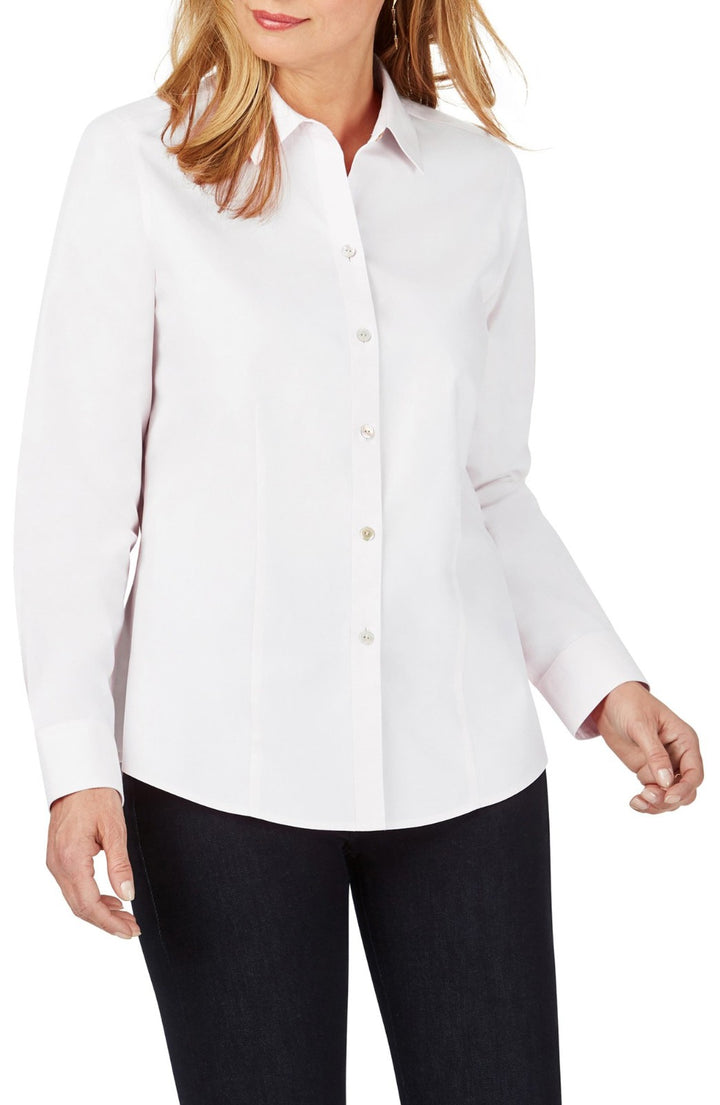 Foxcroft Dianna Cotton Non-Iron Shirt MSRP $88