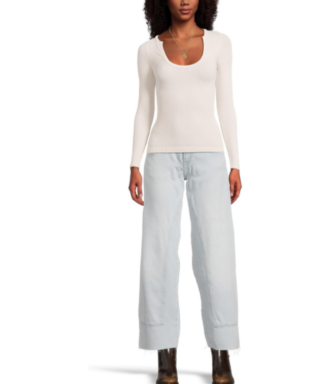 Free People Clean Slate Seamless Layering Top MSRP $58