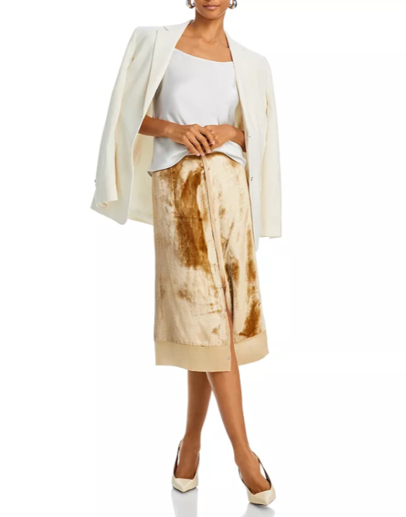 3.1 Phillip Lim Velvet Slip Skirt MSRP $595