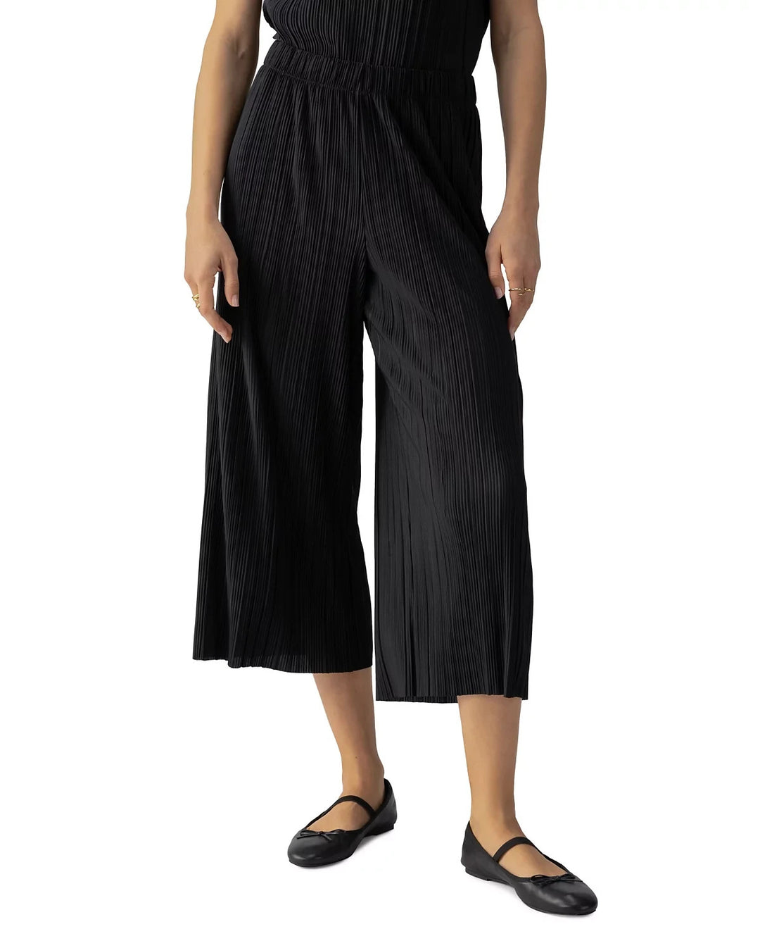 Sanctuary Plissé Pull On Culottes MSRP $69