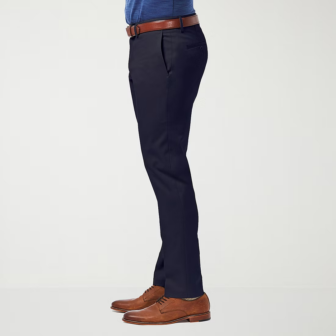Haggar Men's Premium No Iron Khaki Straight Fit & Slim Fit Pants MSRP $70