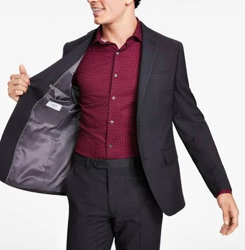 Alfani Men's Slim-Fit Windowpane Check Suit Jacket MSRP $360