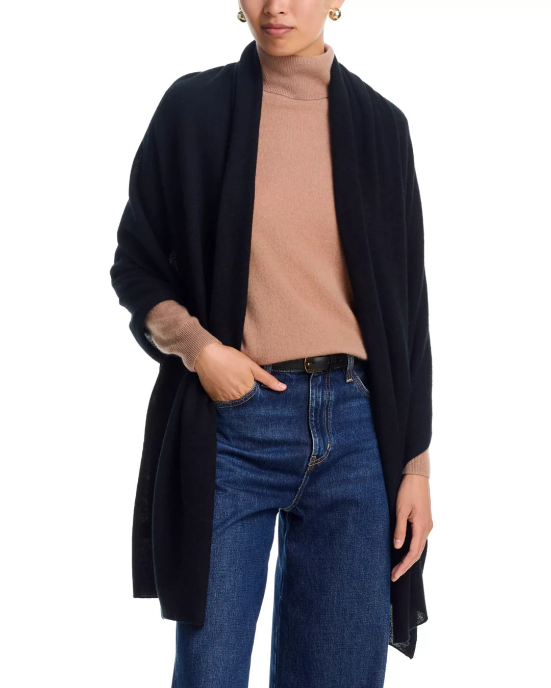 C by Bloomingdale's Cashmere 100% Cashmere Travel Wrap MSRP $198
