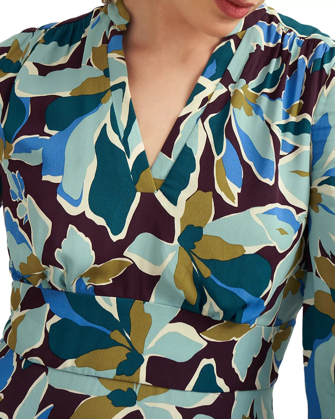 HOBBS LONDON Lea Printed Midi Dress MSRP $355