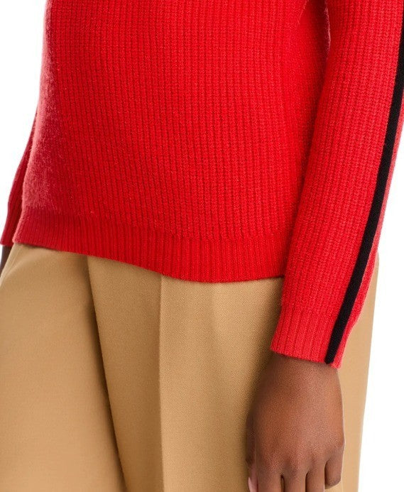 T Tahari Mock Neck Ribbed Sweater MSRP $78