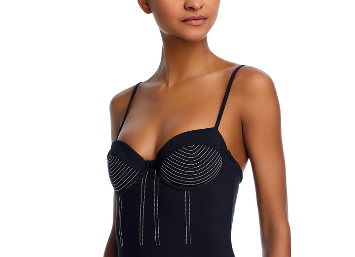 SIMKHAI Beatrix Bustier One Piece Swimsuit MSRP $275