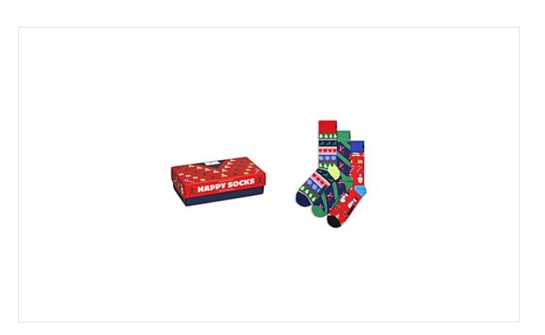Happy Socks Christmas Sweater Sock Gift Set MSRP $48