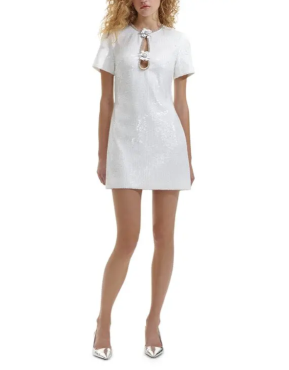 Self-Portrait Sequined Mini Dress MSRP $555