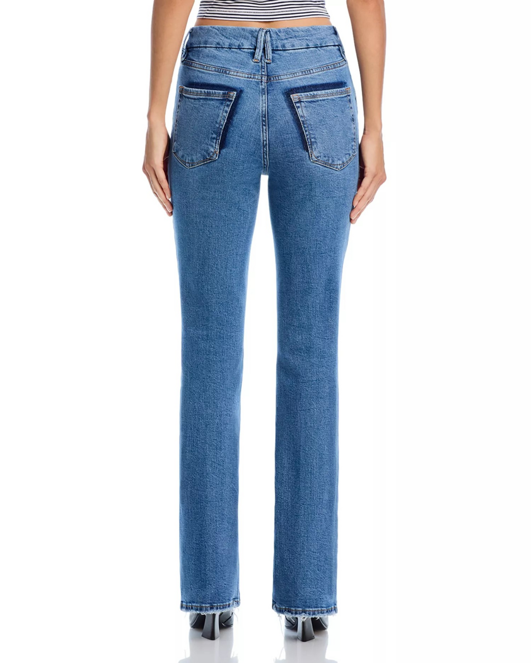 Good American Good Classic High Rise Bootcut Jeans MSRP$159