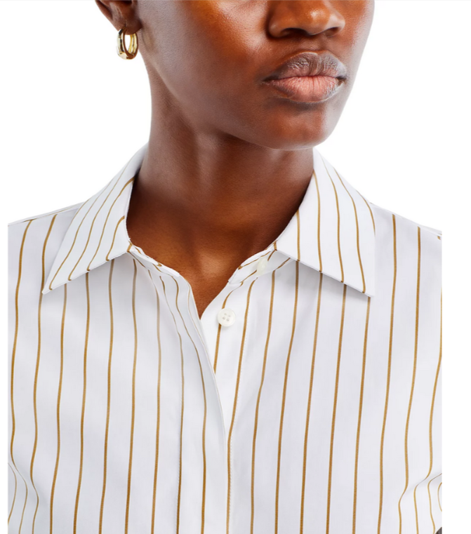 Lafayette 148 New York Hayward Shirt MSRP $598