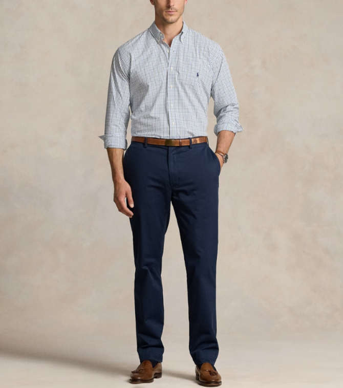 POLO Ralph Lauren Big & Tall Stretch Poplin Shirt MSRP $138