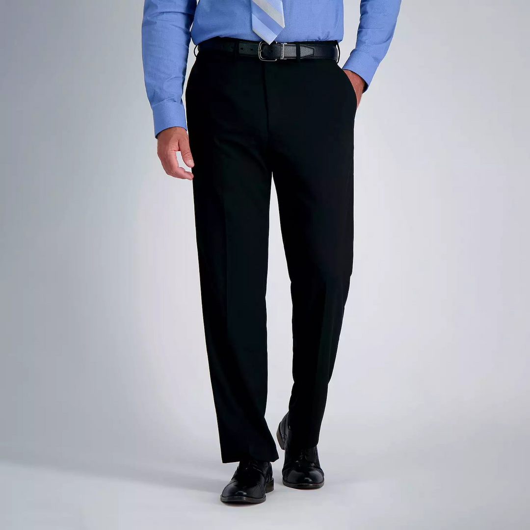 Men's Haggar® Premium Classic-Fit Flat-Front Stretch Suit Pants MSRP $100