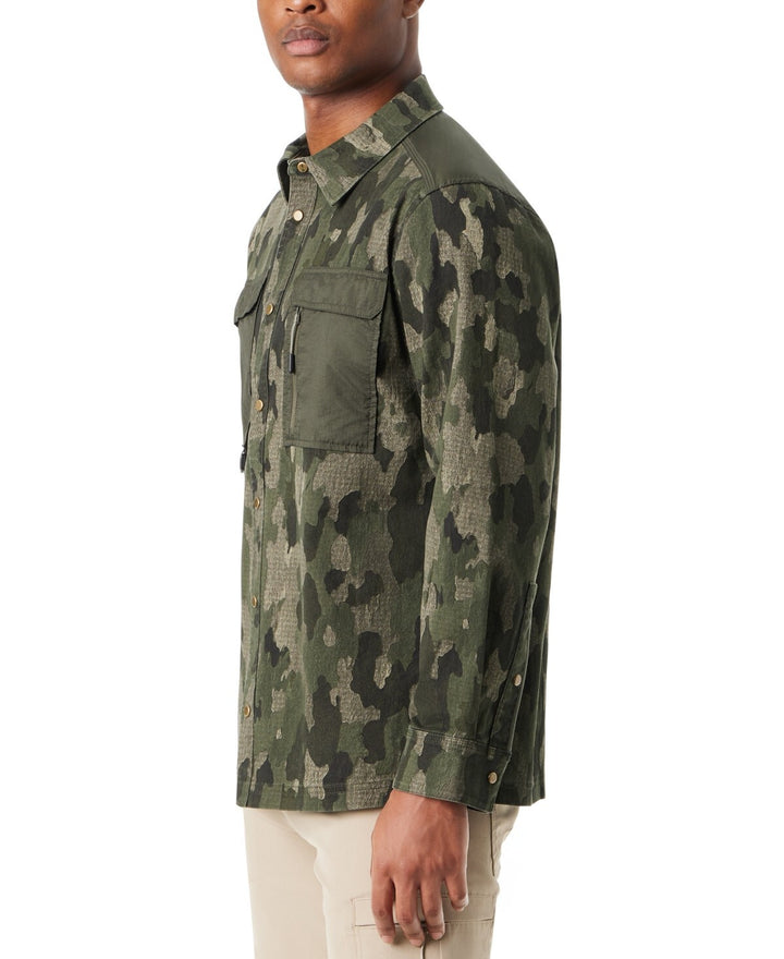 BASS OUTDOOR Camo Worker Shirt Jacket MSRP $89
