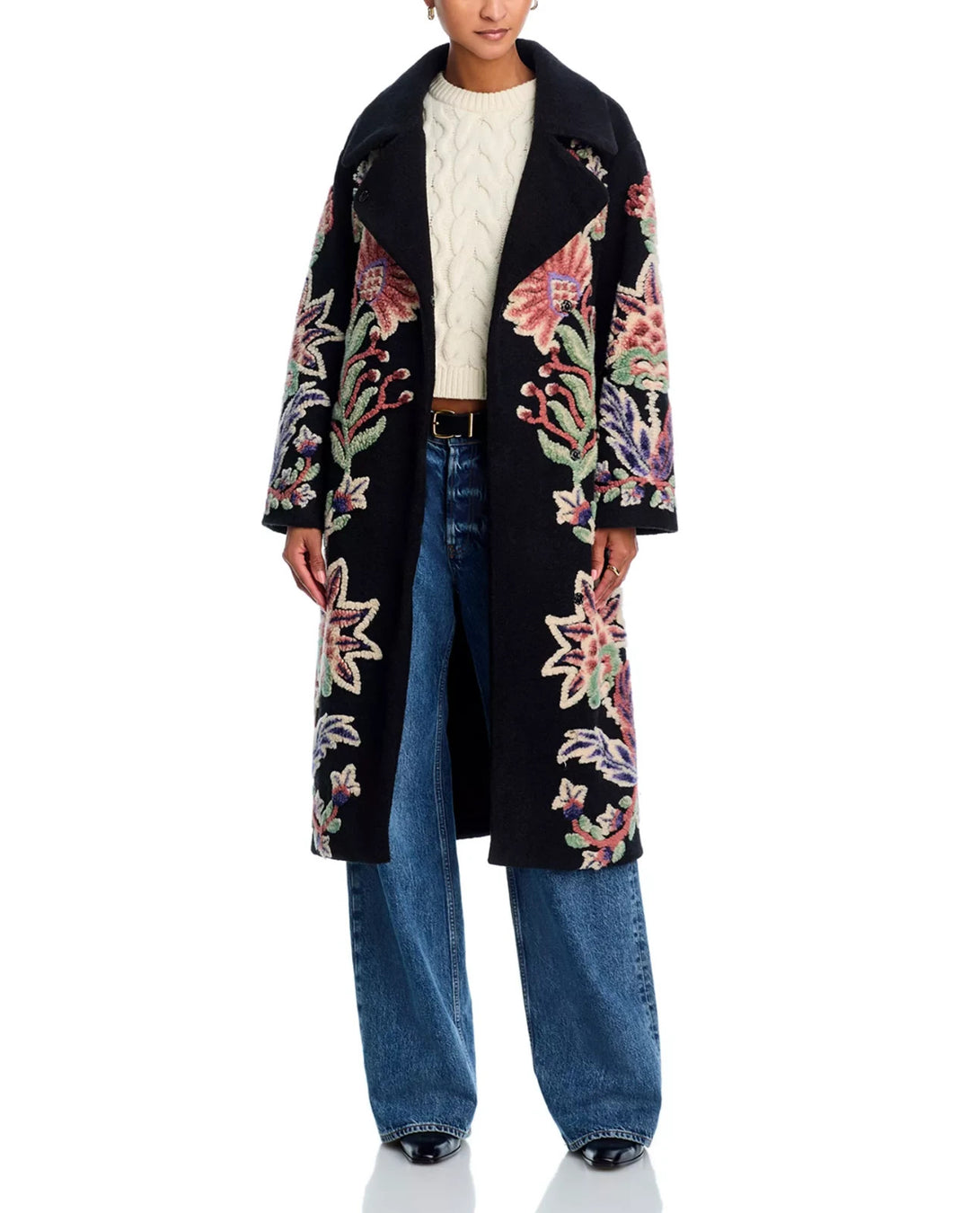 FARM Rio Marvelous Garden Fleece Coat MSRP $398