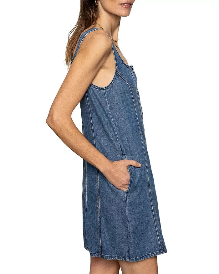 Sanctuary Blossom Denim Mini Dress MSRP $139
