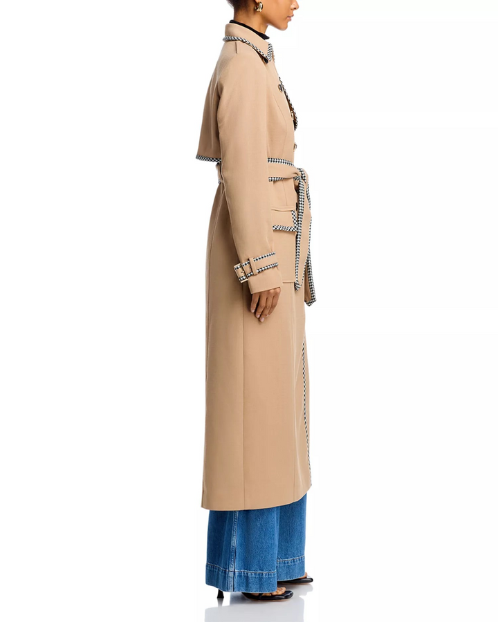 TOCCIN Aria Double Breasted Gabardine Coat MSRP $795