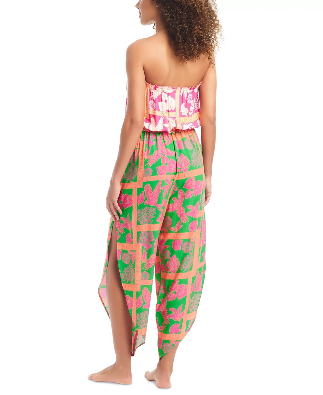 Bar III Strapless Cover-Up Jumpsuit MSRP $88