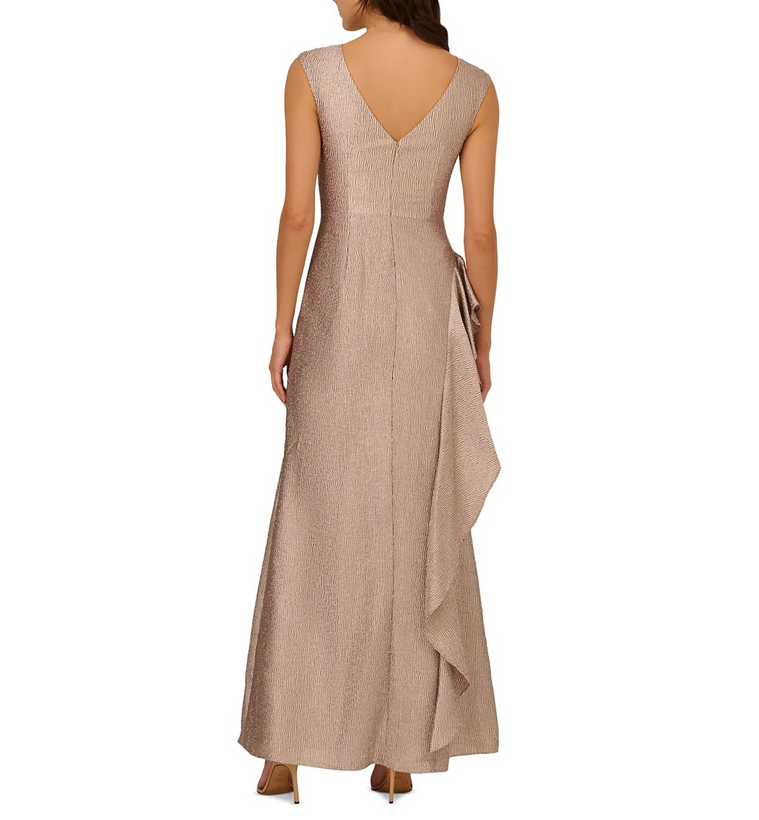 Adrianna Papell Women's Shimmer Jacquard Mermaid Gown MSRP $249