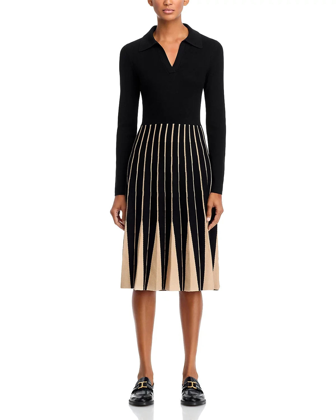 T Tahari Pleated Sweater Dress MSRP $128