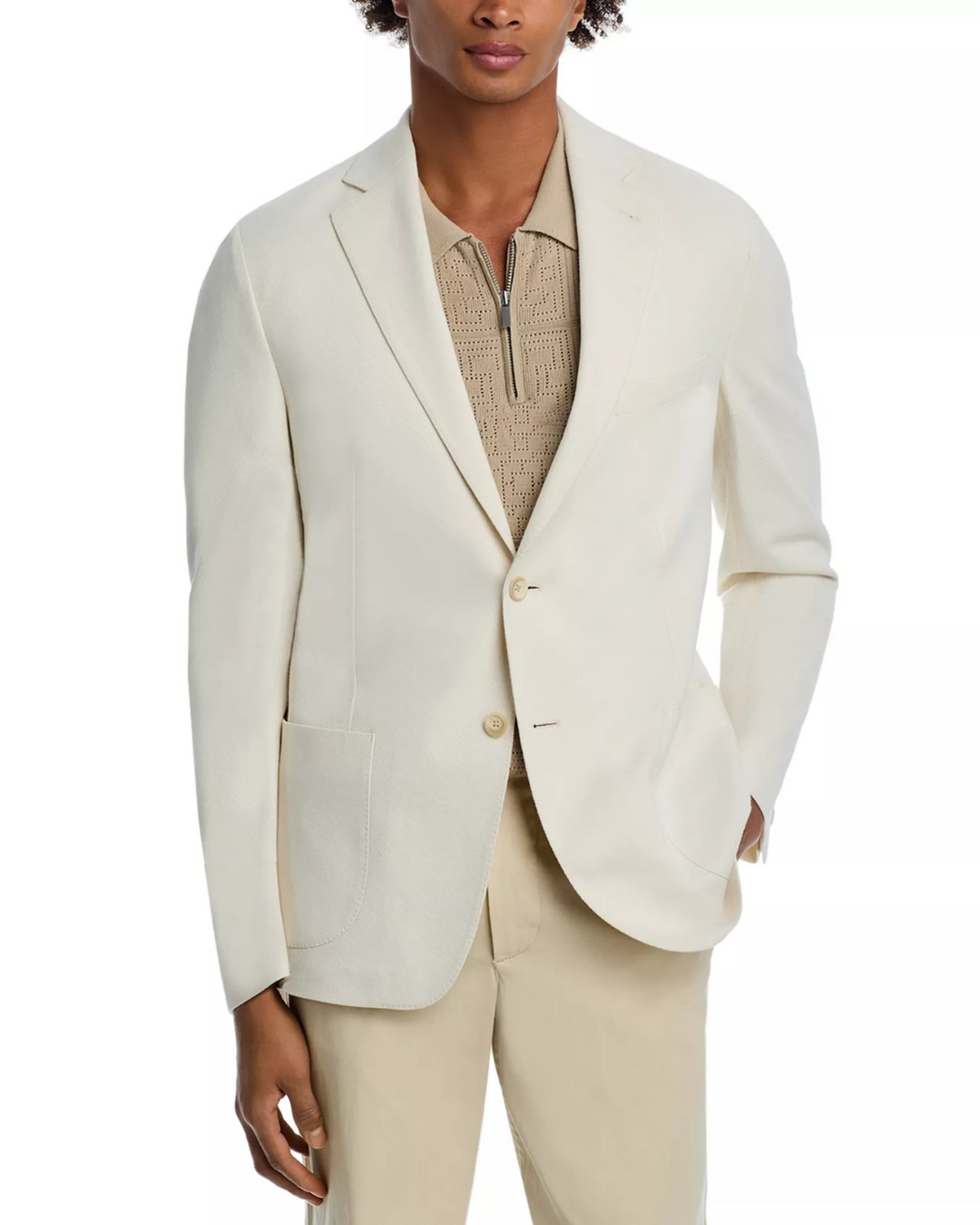 Vince Cotton & Silk Pique Jersey Knit Slim Fit Casual Sport Coat MSRP $698