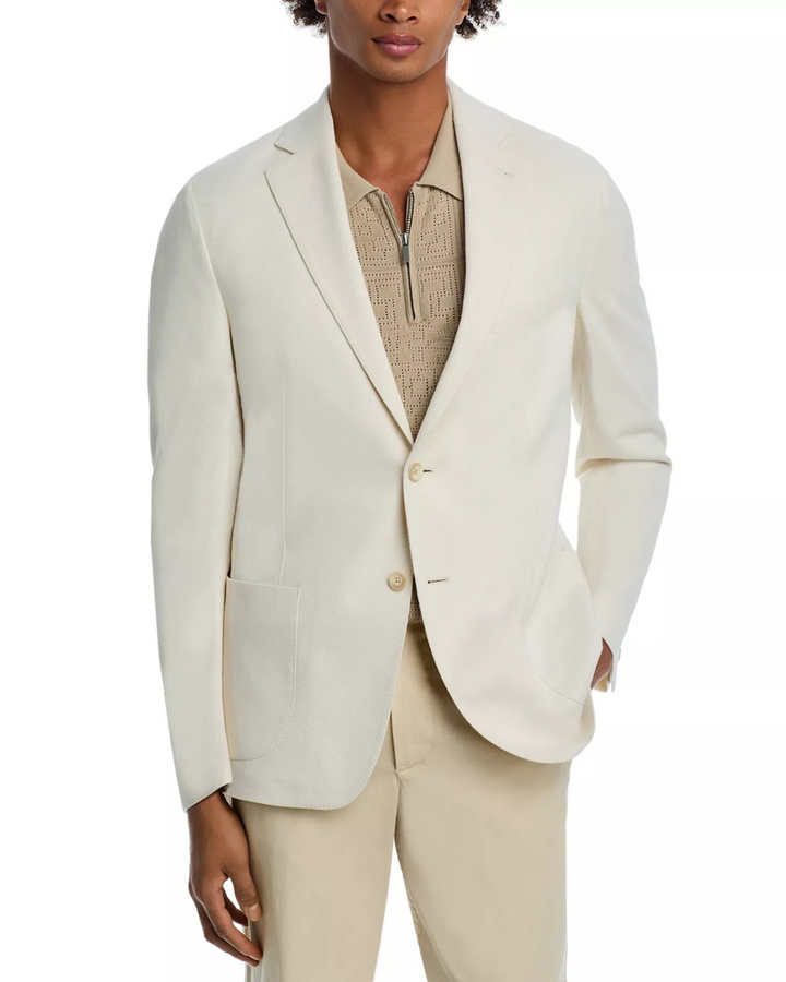 Vince Cotton & Silk Pique Jersey Knit Slim Fit Casual Sport Coat MSRP $698