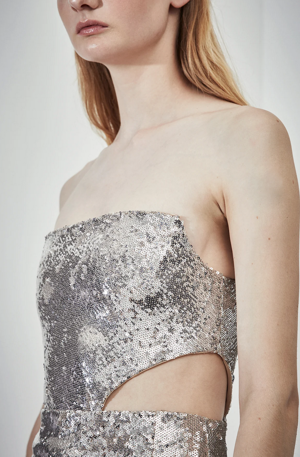 Et Ochs Ava Strapless Sequin Gown MSRP $1795 Size 6 # 14B 1740 NEW